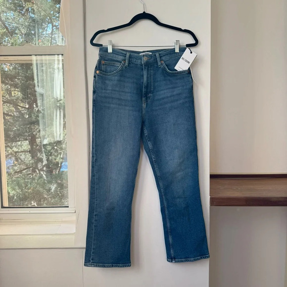 NWT REDONE 70s Crop Boot Jeans Denim 29 - Picture 7 of 16